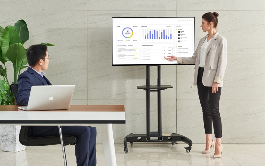 Giá treo Tivi di động NB AVA1500 từ 32 inch - 75 inch chính Hãng