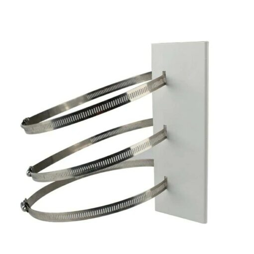 Chân đế Bích bắt cột cho camera 150x210mm kèm 3 đai (camera cỡ lớn, PTZ)