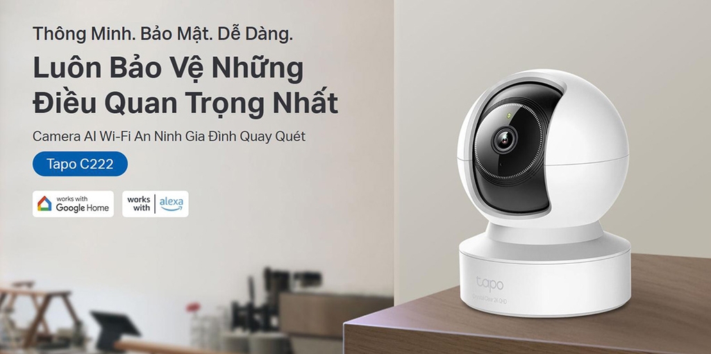 Camera TP-LINK Tapo C222 (Wifi quay quét 4MP)