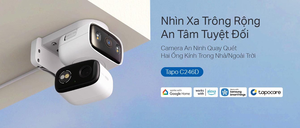 Camera TP-LINK Tapo C246D (Wifi quay quét 2 mắt x 3MP)
