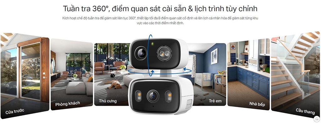 Camera TP-LINK Tapo C246D (Wifi quay quét 2 mắt x 3MP)