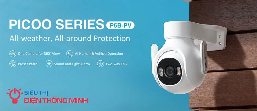 Camera DAHUA DH-P5B-PV (Wifi quay quét 5MP)