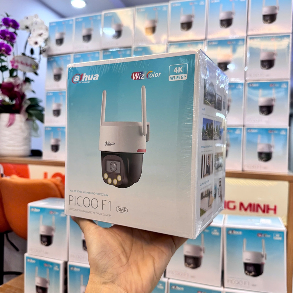 Camera DAHUA DH-P8F-PV (Wifi quay quét 8MP, WizColor đêm như ngày)