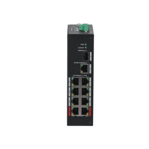 Switch PoE DAHUA DH-PFS3110-8ET-96 (8 PoE, 1 uplink Gigabit, 1 SFP, 96W)