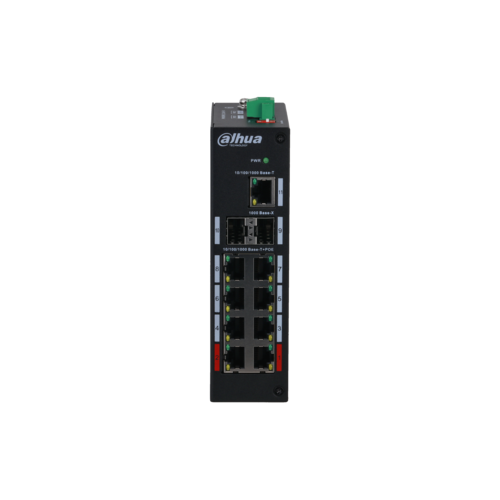 Switch PoE DAHUA DH-PFS3211-8GT-120 (8 PoE Gigabit, 1 uplink Gigabit, 2 SFP, 120W)
