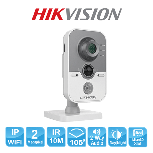 Camera Hikvision Wifi DS-2CD2420F-IW (Cube 2MP, góc rộng, loa mic) - Hàng thanh lý BH 3 tháng