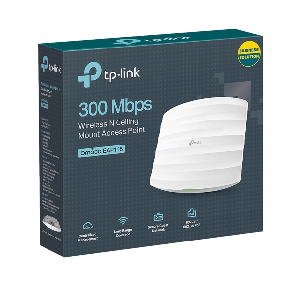 Bộ phát Wifi TP-LINK gắn trần EAP115 (300Mbps)
