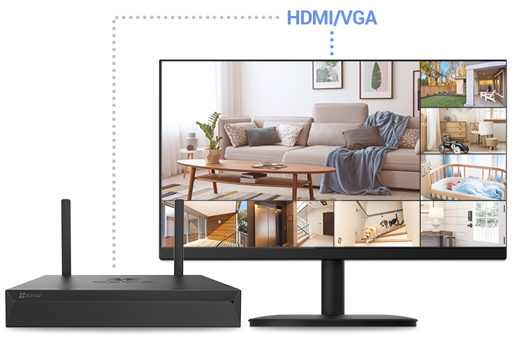 Đầu ghi hình EZVIZ X5S-4W (Wifi 4 kênh)