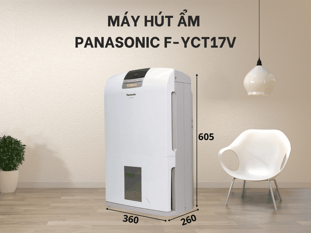 Máy hút ẩm Panasonic F-YCT17V chính hãng (17L/ngày)