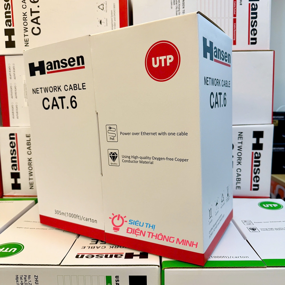 Dây mạng UTP CAT6 Hansen HSC6UP50 đồng