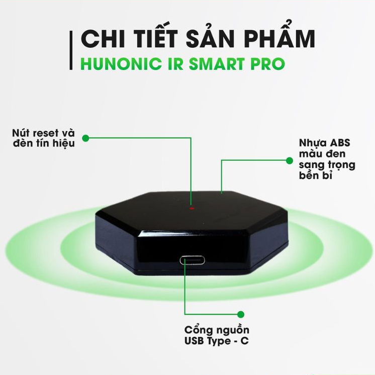 Bộ điều khiển hồng ngoại wifi Hunonic IR Smart Pro