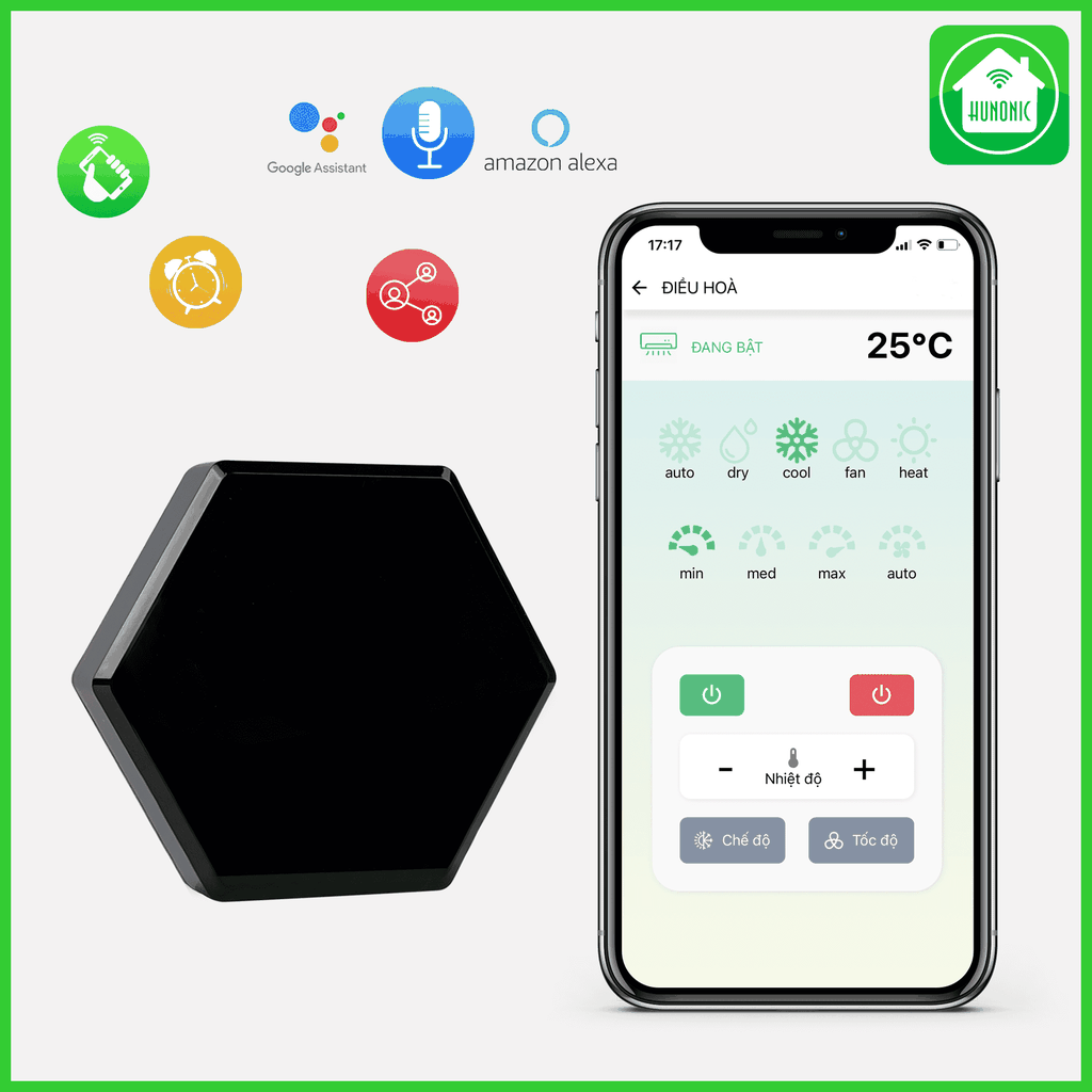 Bộ điều khiển hồng ngoại wifi Hunonic IR Smart Pro