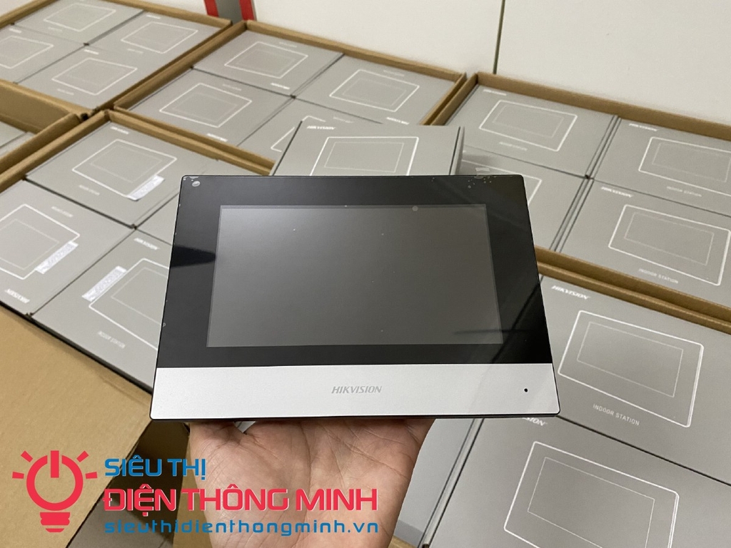 Màn hình chuông hình Hikvision DS-KH6320-WTE1 (7 inch, PoE, Wifi)