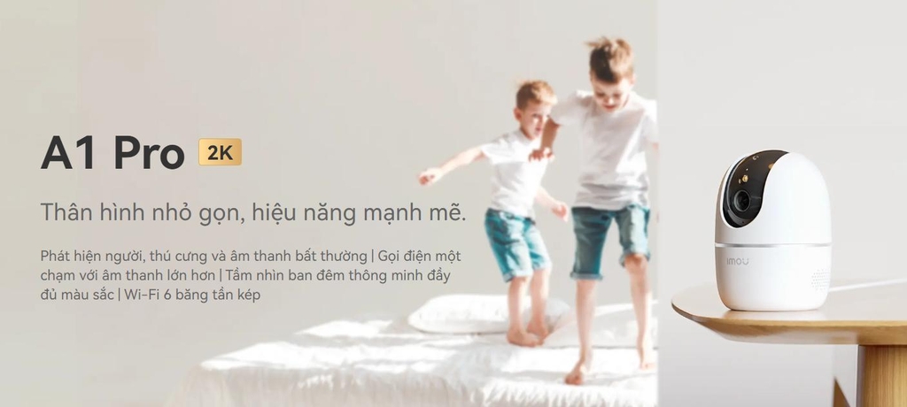 Camera IMOU IPC-A32P-PRO (Wifi quay quét 3MP, đêm có màu, nút gọi điện, loa to)