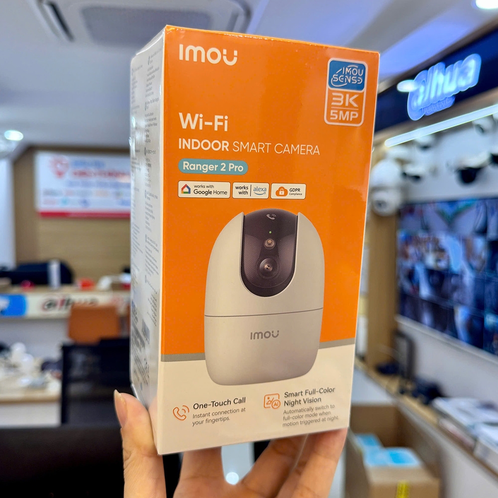 Camera IMOU IPC-A52P-PRO (Wifi quay quét 5MP, đêm có màu, nút gọi điện, loa to)