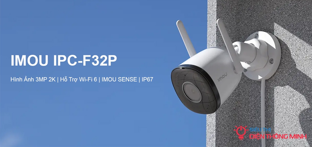 Camera IMOU IPC-F32P (Wifi thân 3MP)