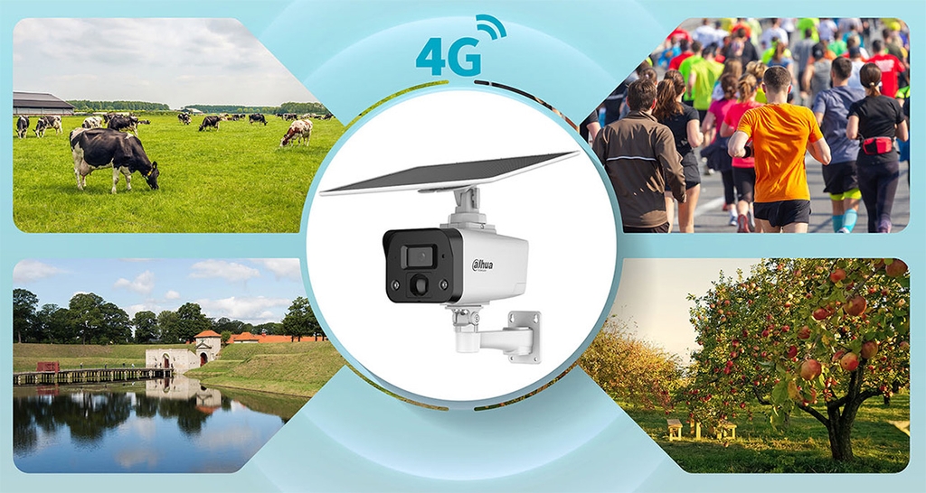 Camera 4G DAHUA DH-IPC-HFW2441DG-4G-SP-B (Cắm Sim 4G, tích hợp Pin và Solar)