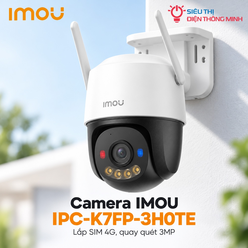 Camera IMOU IPC-K7FP-3H0TE (Lắp SIM 4G, quay quét 3MP)