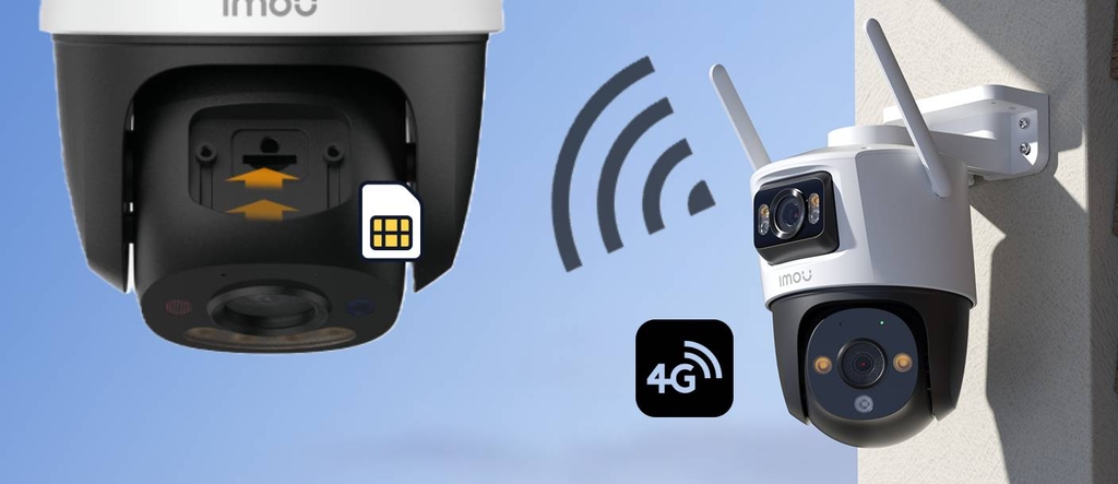 Camera IMOU IPC-S7XCP-6M1TED-EU 6MP (Lắp SIM 4G, quay quét 2 mắt x 3MP)