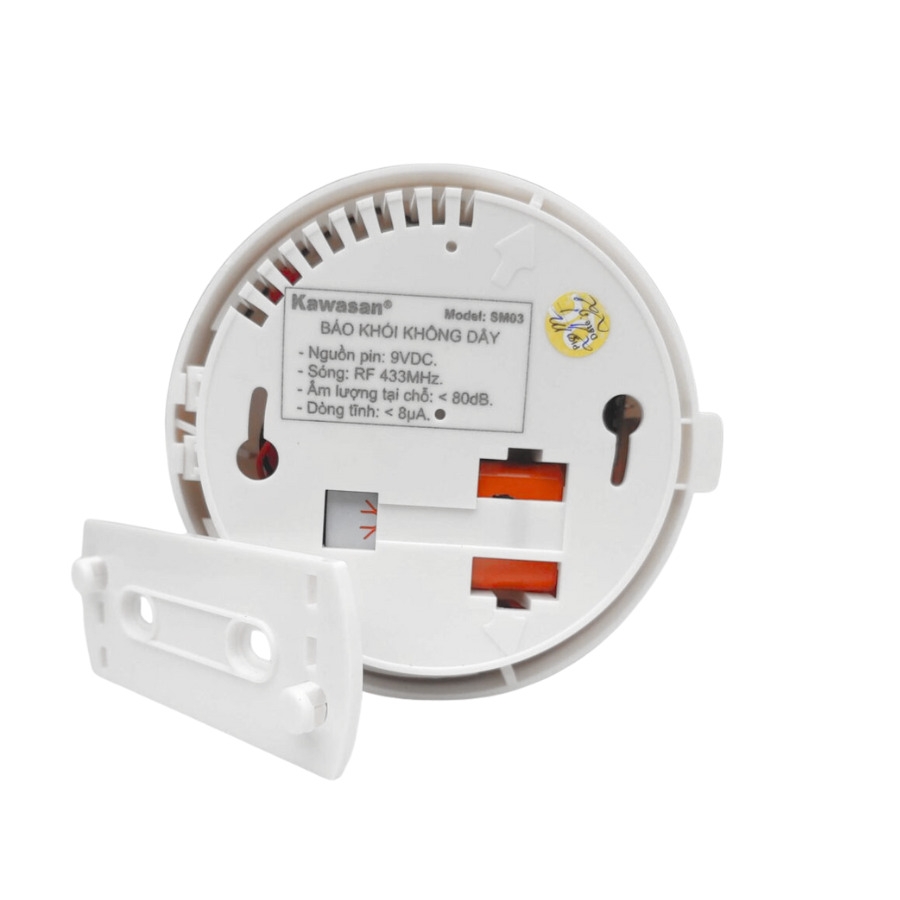 Đầu báo khói không dây Kawa KW-SM03 (lắp trung tâm báo động)
