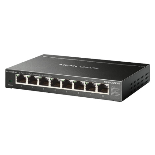 Switch chia mạng Mercusys MS108GS-M2 (8 cổng 2.5G, vỏ sắt)
