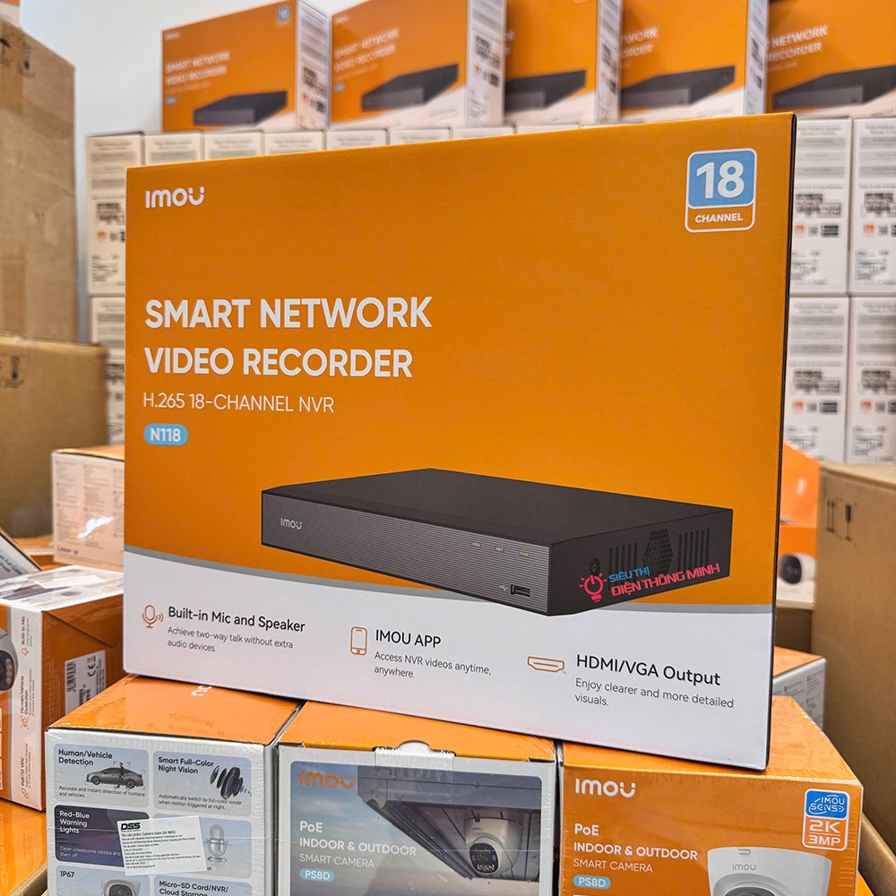 Đầu ghi hình IMOU 18 kênh NVR-N118-8A0E