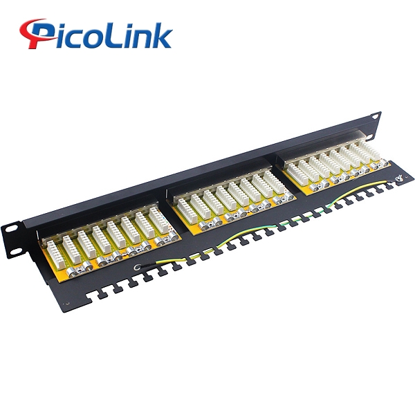 Thanh đấu nối Patch Panel 24 cổng Cat5 STP 1U PicoLink PL-S1U24-C5