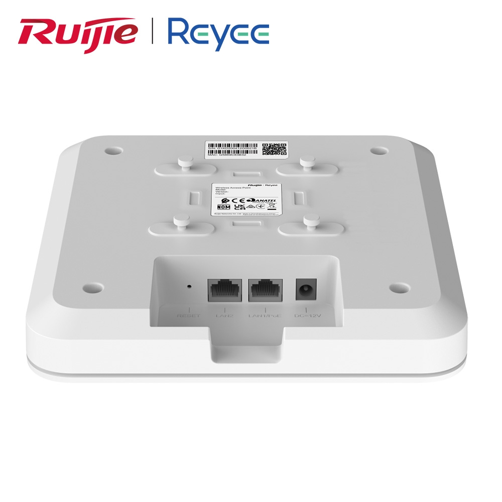 Bộ phát Wifi Ruijie gắn trần, gắn tường RG-RAP2200(E) (Wifi 5, 1267Mbps, 2 Lan Gigabit)