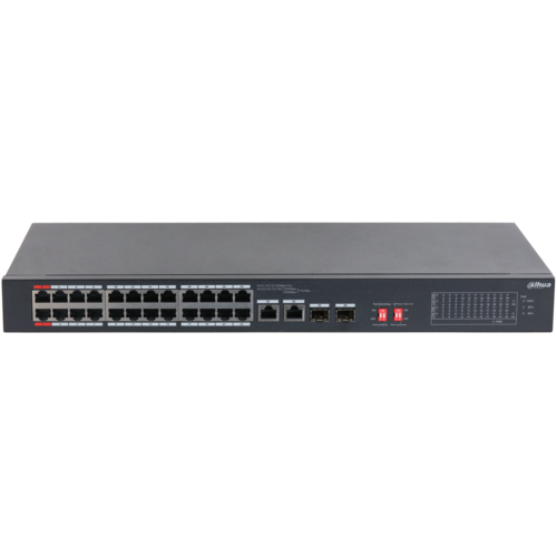 Switch PoE DAHUA DH-S3226-24ET-375 (24 PoE, 2 uplink Gigabit hoặc 2 SFP, 375W)