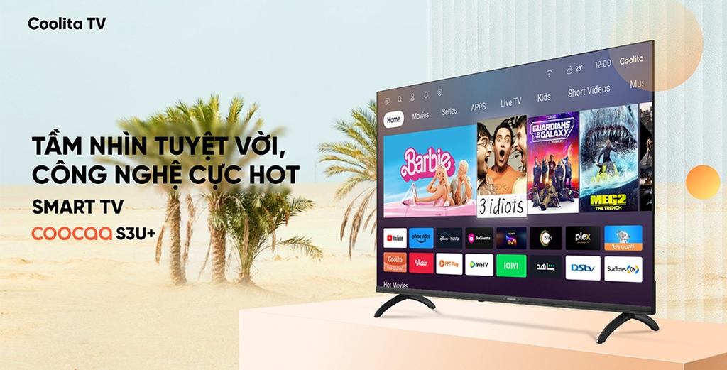 Smart Tivi Coocaa 43 inch QHD 2K 43S3U+