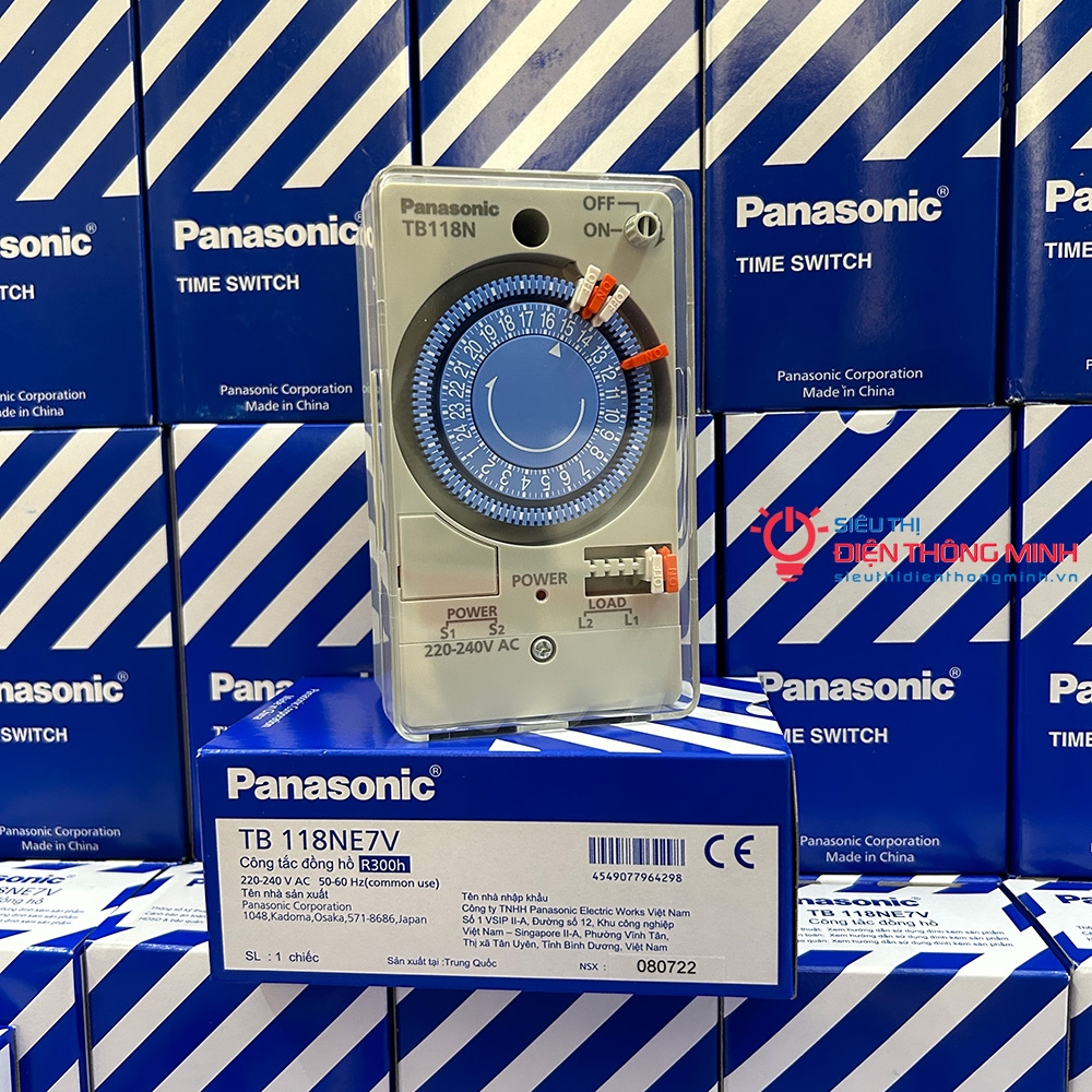 Công tắc đồng hồ Panasonic TB118 (có pin)