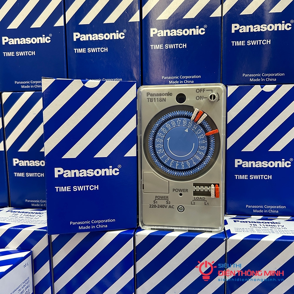Công tắc đồng hồ Panasonic TB118 (có pin)