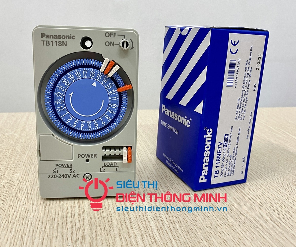 Công tắc đồng hồ Panasonic TB118 (có pin)
