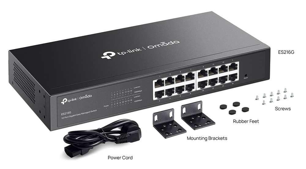 Switch chia mạng TP-LINK OMADA TL-ES216G (Cloud, 16 cổng Gigabit)