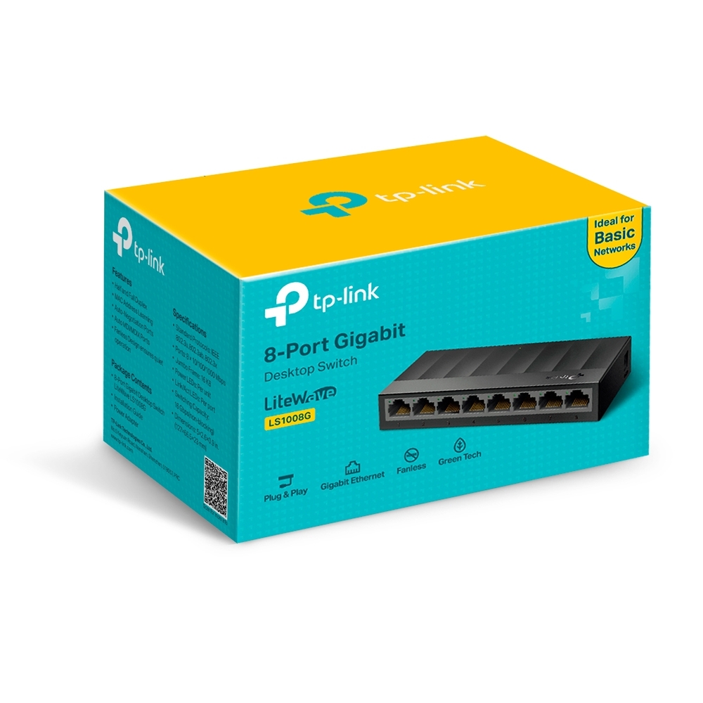 Switch chia mạng TP-Link TL-LS1008G (8 cổng Gigabit)