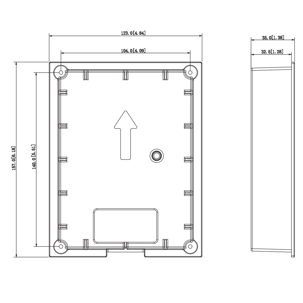 Chân đế Camera chuông hình Dahua VTM114 (lắp âm)