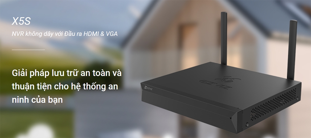Đầu ghi hình EZVIZ X5S-4W (Wifi 4 kênh)