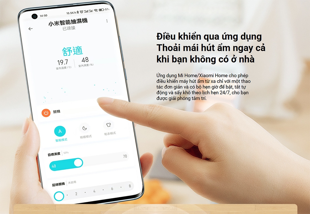 Máy hút ẩm Xiaomi Smart Dehumidifier (22L/ngày)