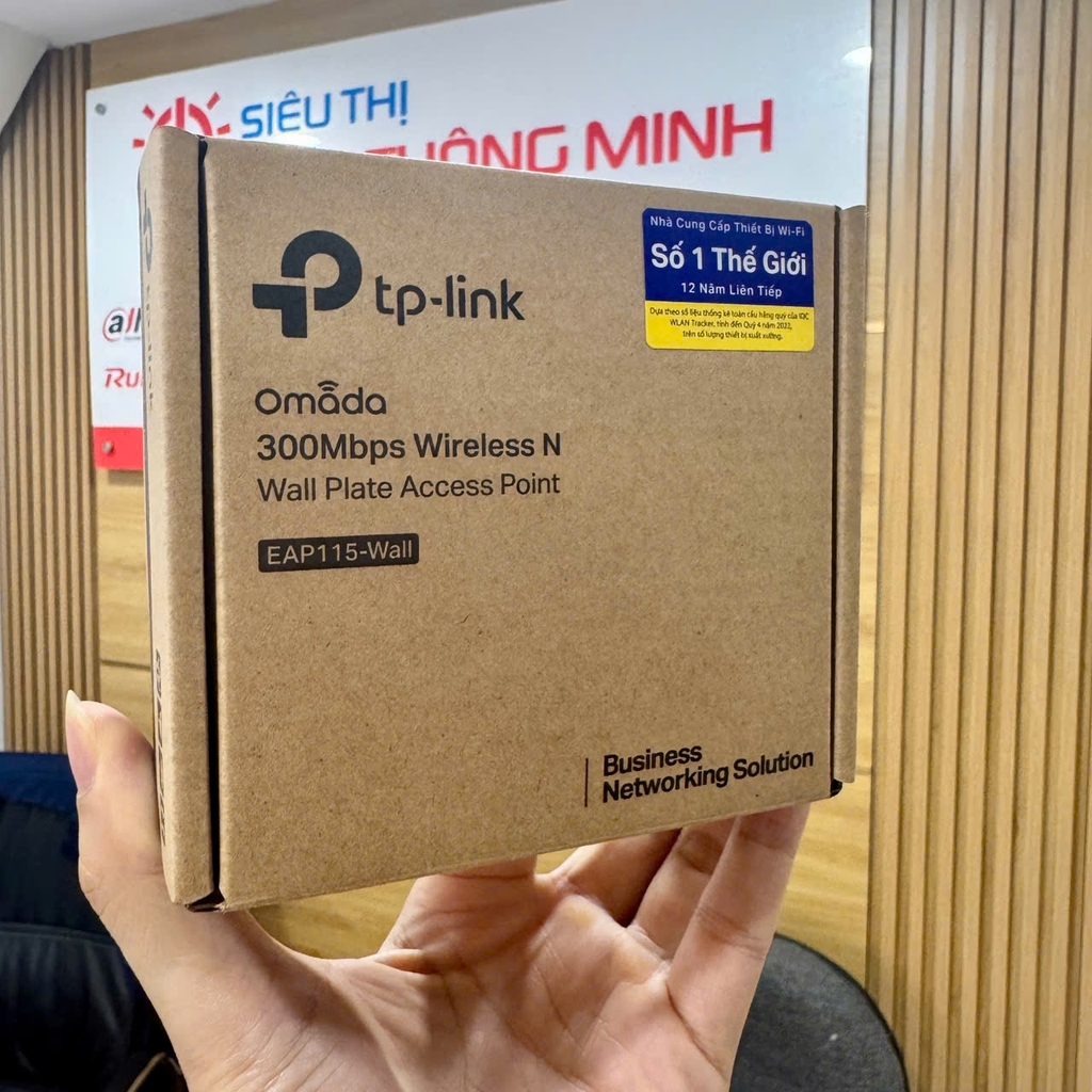Bộ phát Wifi TP-LINK gắn tường EAP115-Wall (300Mbps, 2 Lan)