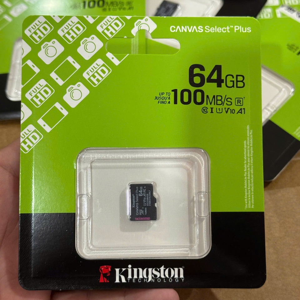 Thẻ nhớ Kingston MicroSD 64GB SDCS3/64GBSP chính Hãng