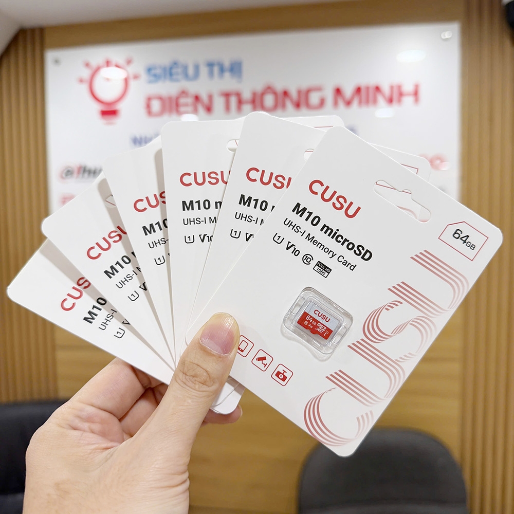 Thẻ nhớ CUSU U1 V10 MicroSD 64Gb M1064GB chính Hãng