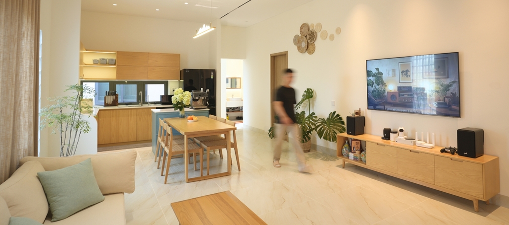 nội thất tối giản nhà phố