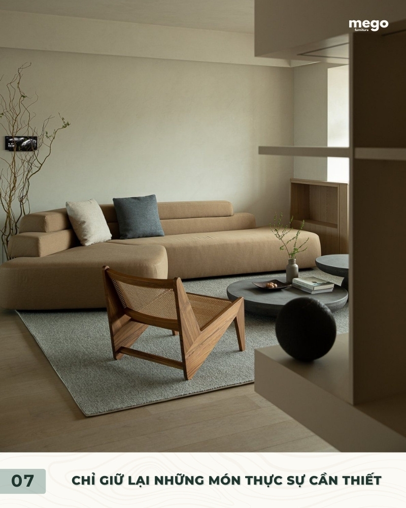 Chỉ giữ lại những món thực sự cần thiết