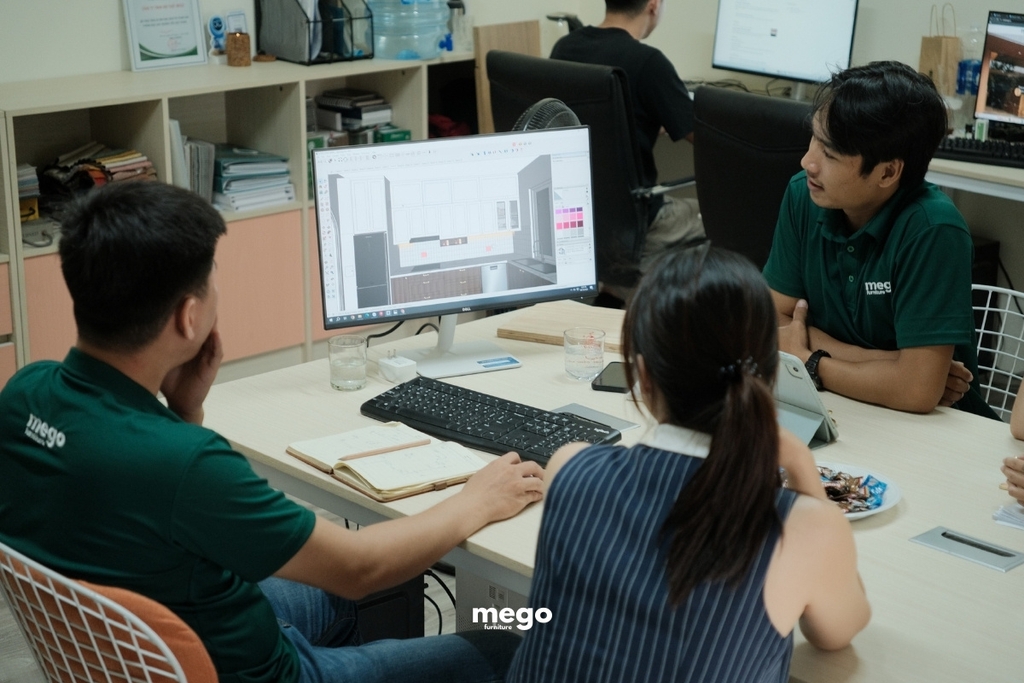 Chốt phương án bản vẽ 3D cùng khách hàng