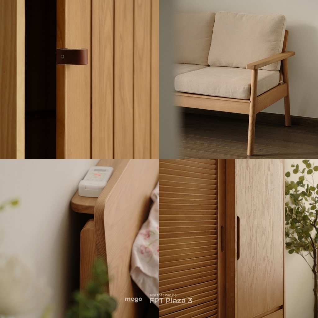 nội thất gỗ tối giản căn hộ Đà Nẵng