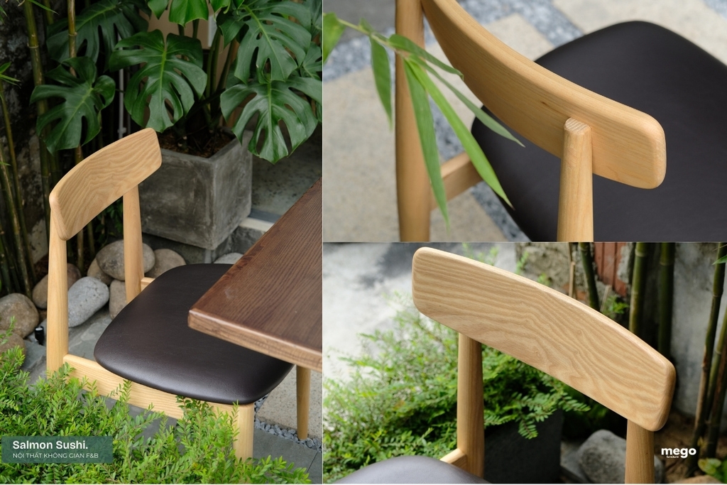 Ghế gỗ Sồi Nga tự nhiên