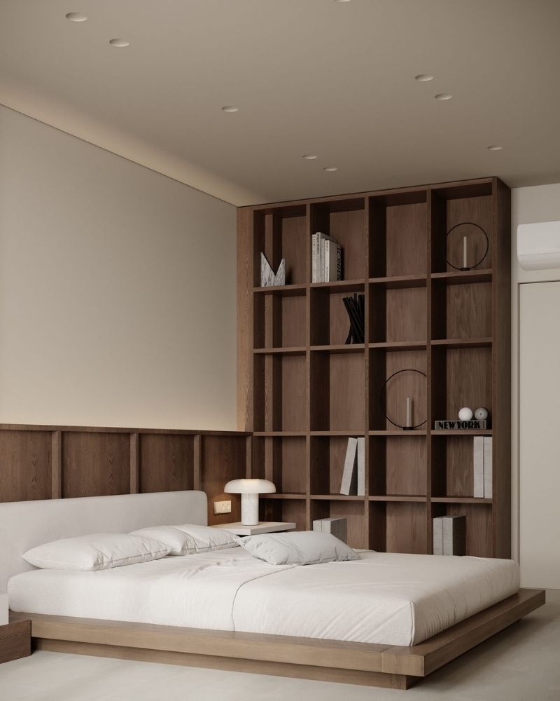 Giường ngủ gỗ tối giản