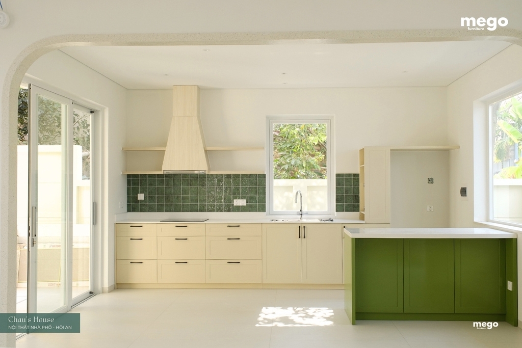 Không gian nội thất phòng bếp