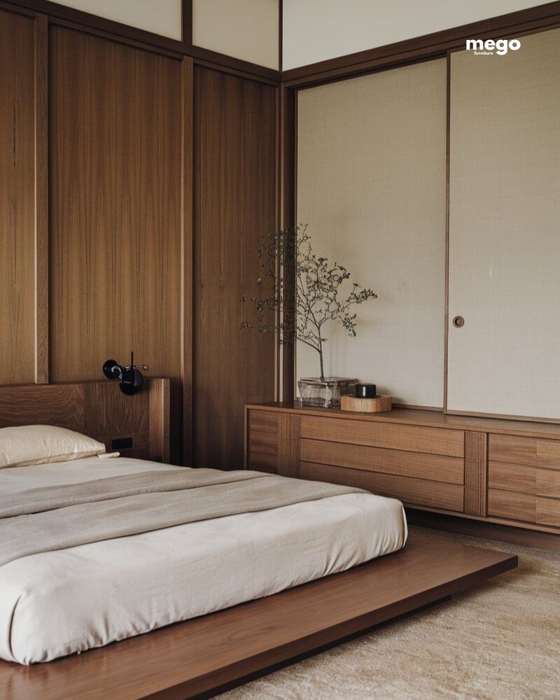 Phòng ngủ phong cách thiết kế Japandi