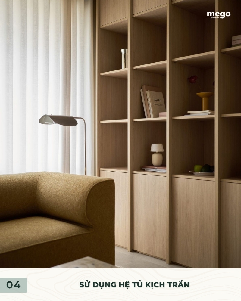 Sử dụng hệ tủ kịch trần